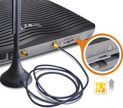 LTE Base Antena Black 2 pieces